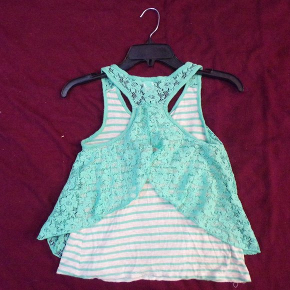 Miss Majesty Girl's Stylish Turquoise Top - Picture 2 of 4
